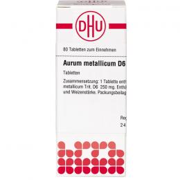 AURUM METALLICUM D 6 Tabletten 80 St.