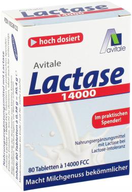 Avital Lactase 14.000 FCC 80 St Tabletten
