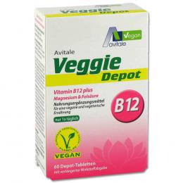 Avitale Veggie Depot Vitamin B12 plus Magnesium & Folsäure 60 St Tabletten