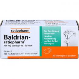 BALDRIAN-RATIOPHARM überzogene Tabletten 30 St.