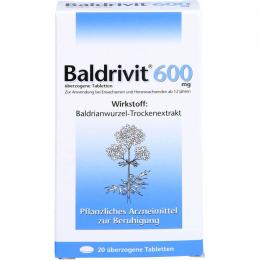 BALDRIVIT 600 mg überzogene Tabletten 20 St.