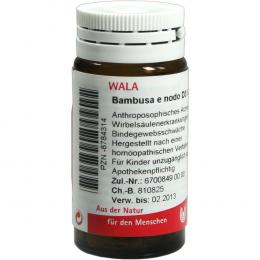 Ein aktuelles Angebot für BAMBUSA E NODO D 3 Globuli 20 g Globuli Naturheilkunde & Homöopathie - jetzt kaufen, Marke WALA Heilmittel GmbH.