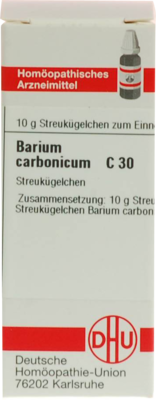BARIUM CARBONICUM C 30 Globuli 10 g