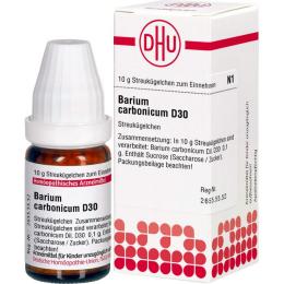 BARIUM CARBONICUM D 30 Globuli 10 g