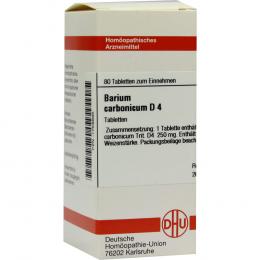 BARIUM CARBONICUM D 4 Tabletten 80 St Tabletten