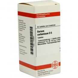 Ein aktuelles Angebot für BARIUM CARBONICUM D 6 Tabletten 80 St Tabletten Naturheilmittel - jetzt kaufen, Marke DHU-Arzneimittel GmbH & Co. KG.