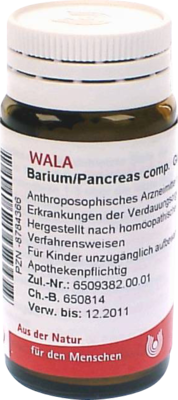 BARIUM/PANCREAS comp.Globuli 20 g
