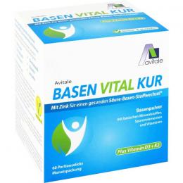 BASEN VITAL KUR plus Vitamin D3+K2 Pulver 60 St.