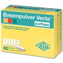 Ein aktuelles Angebot für BASENPULVER Verla purKaps 60 St Kapseln Nahrungsergänzungsmittel - jetzt kaufen, Marke Verla-Pharm Arzneimittel GmbH & Co. KG.