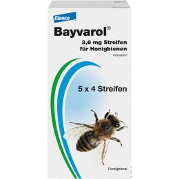 BAYVAROL 3,6 mg Streifen f.Honigbienen 20 St.