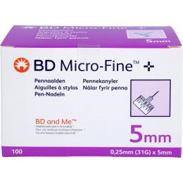 BD MICRO-FINE+ 5 Pen-Nadeln 0,25x5 mm 100 St.
