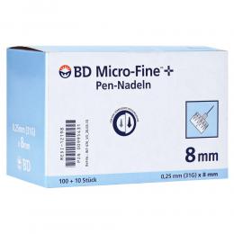 BD MICRO-FINE Pen-Nadeln 0,25x8 mm 110 St Kanüle