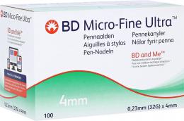 BD MICRO-FINE ULTRA Pen-Nadeln 0,23x4 mm 32 G 100 St Kanüle