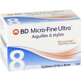 Ein aktuelles Angebot für BD MICRO-FINE ULTRA Pen-Nadeln 0,25x8 mm 31 G 100 St Kanüle Diabetikerbedarf - jetzt kaufen, Marke BB Farma s.r.l..
