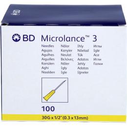 BD MICROLANCE Kanüle 30 G 1/2 0,29x13 mm 100 St.