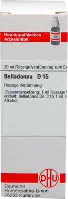 BELLADONNA D 15 Dilution 20 ml