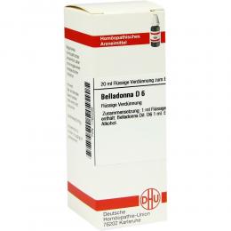 Ein aktuelles Angebot für BELLADONNA D 6 Dilution 20 ml Dilution Naturheilmittel - jetzt kaufen, Marke DHU-Arzneimittel GmbH & Co. KG.