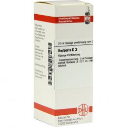 Ein aktuelles Angebot für BERBERIS D 3 Dilution 20 ml Dilution Naturheilkunde & Homöopathie - jetzt kaufen, Marke DHU-Arzneimittel GmbH & Co. KG.