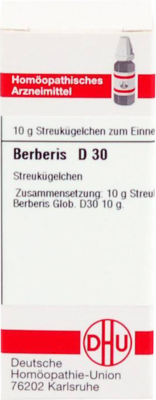 BERBERIS D 30 Globuli 10 g