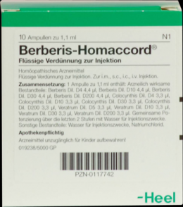 BERBERIS HOMACCORD Ampullen 10 St