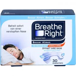 BESSER Atmen Breathe Right Nasenpfl.normal transp. 30 St.