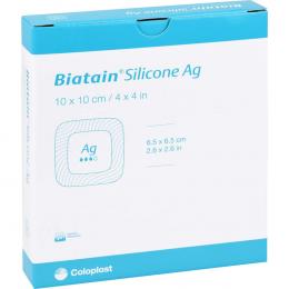 Ein aktuelles Angebot für BIATAIN Silicone Ag Schaumverband 10x10 cm 5 St Verband Verbandsmaterial - jetzt kaufen, Marke Kohlpharma GmbH.