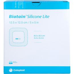 BIATAIN Silicone Lite Schaumverband 12,5x12,5 cm 10 St.