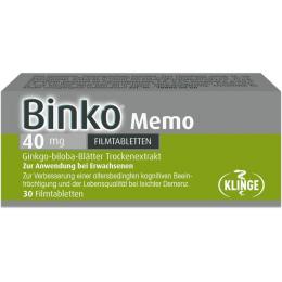 BINKO Memo 40 mg Filmtabletten 30 St.