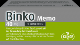 BINKO Memo 40 mg Filmtabletten 60 St