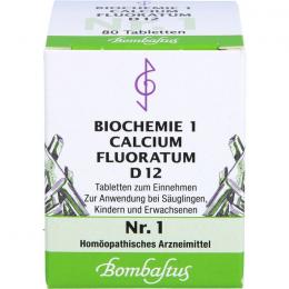 BIOCHEMIE 1 Calcium fluoratum D 12 Tabletten 80 St.
