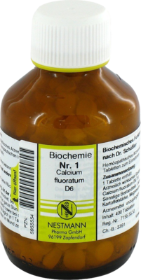 BIOCHEMIE 1 Calcium fluoratum D 6 Tabletten 400 St
