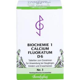 BIOCHEMIE 1 Calcium fluoratum D 6 Tabletten 500 St.