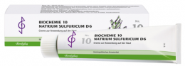BIOCHEMIE 10 Natrium sulfuricum D 6 Creme 100 ml