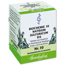 BIOCHEMIE 10 Natrium sulfuricum D 6 Tabletten 80 St Tabletten