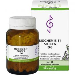 BIOCHEMIE 11 Silicea D 6 Tabletten 500 St.