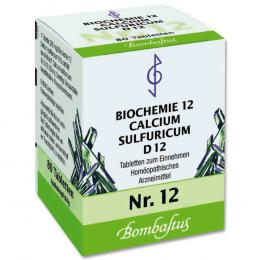 BIOCHEMIE 12 Calcium sulfuricum D 12 Tabletten 80 St Tabletten