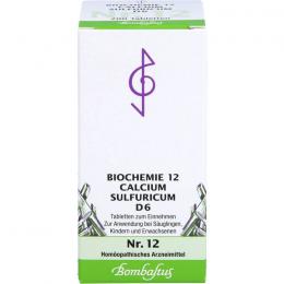 BIOCHEMIE 12 Calcium sulfuricum D 6 Tabletten 200 St.