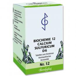 BIOCHEMIE 12 Calcium sulfuricum D 6 Tabletten 500 St Tabletten