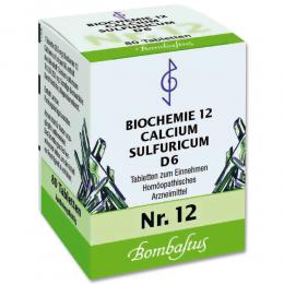 BIOCHEMIE 12 Calcium sulfuricum D 6 Tabletten 80 St Tabletten