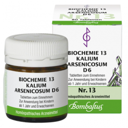 BIOCHEMIE 13 Kalium arsenicosum D 6 Tabletten 80 St