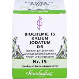 BIOCHEMIE 15 Kalium jodatum D 6 Tabletten 80 St.