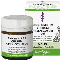 BIOCHEMIE 19 Cuprum arsenicosum D 6 Tabletten 80 St Tabletten