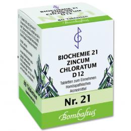 Ein aktuelles Angebot für BIOCHEMIE 21 Zincum chloratum D 12 Tabletten 80 St Tabletten Schüßler Salze - jetzt kaufen, Marke Bombastus-Werke AG.