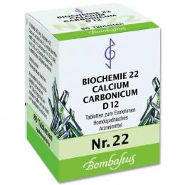 BIOCHEMIE 22 Calcium carbonicum D 12 Tabletten 80 St Tabletten