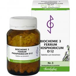 BIOCHEMIE 3 Ferrum phosphoricum D 12 Tabletten 500 St Tabletten