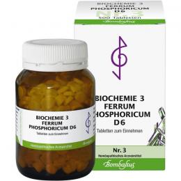 BIOCHEMIE 3 Ferrum phosphoricum D 6 Tabletten 500 St.