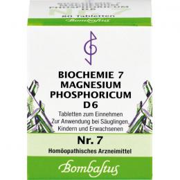 BIOCHEMIE 7 Magnesium phosphoricum D 6 Tabletten 80 St.