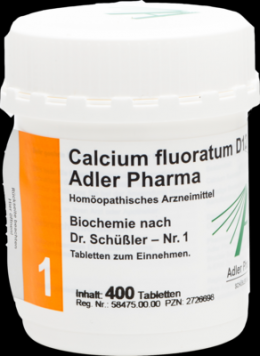 BIOCHEMIE Adler 1 Calcium fluoratum D 12 Tabletten 400 St