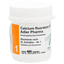 Ein aktuelles Angebot für BIOCHEMIE Adler 1 Calcium fluoratum D 12 Tabletten 400 St Tabletten Schüßler Salze - jetzt kaufen, Marke Adler Pharma Produktion und Vertrieb GmbH.