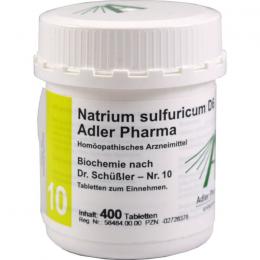 BIOCHEMIE Adler 10 Natrium sulfuricum D 6 Tabl. 400 St.